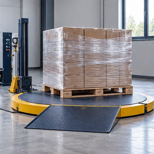 Pallet stretch wrapping equipment