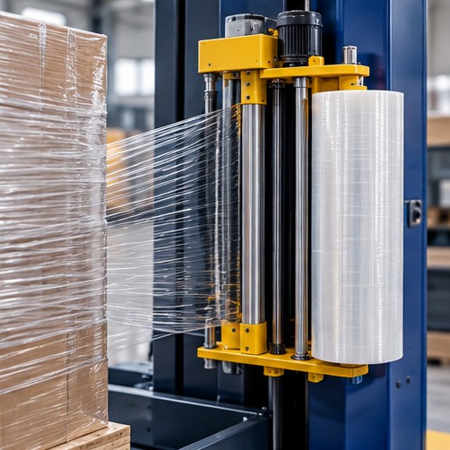 Pallet stretch wrapping equipment